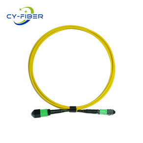 OS2 24芯MPO/MTP® APC（母頭）轉(zhuǎn)MPO/MTP® APC（母頭）單模光纖跳線，極性B