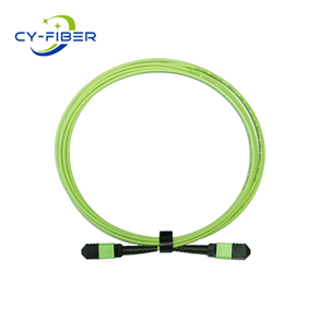 OM5 12芯MPO/MTP® APC（母頭）轉(zhuǎn)MPO/MTP® APC（母頭）多模光纖跳線，極性B